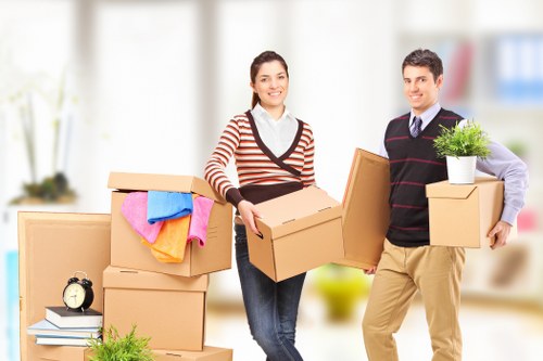Professional movers handling office relocation in Knightsbridge